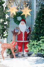 Dekorácia MagicHome Vianoce, Santa, červený, 120 cm