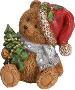 Decoration Bear with Hat, 7x6x7 cm