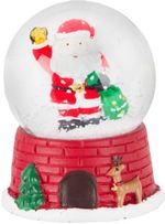 Snežítko Santa a snehuliak, 5,5x5,5x8 cm, Sellbox 12ks