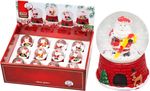 Snow Globe, Santa and snowman, 5.5x5.5x8 cm, Sellbox 12 pcs