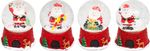 Snow Globe, Santa and snowman, 5.5x5.5x8 cm, Sellbox 12 pcs