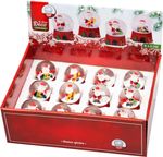Snow Globe, Santa and snowman, 5.5x5.5x8 cm, Sellbox 12 pcs