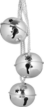 Decoration Door Bells, silver, 14x14x46 cm