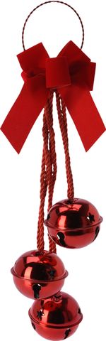 Decoration Door Bells, red, 14x14x46 cm