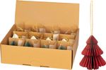 Decoration for Christmas Tree, Tree, 8 cm, mix colors, Sellbox 12 pcs