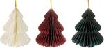 Dekoráció Karácsonyfadísz, házikó, 8 cm, 12 db, vegyes színek