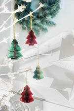 Decoration for Christmas Tree, Tree, 8 cm, mix colors, Sellbox 12 pcs