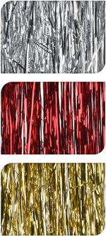 Tinsel, 40x50 cm, mixed colors