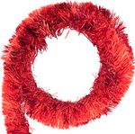 Garland, 9cm x 10m, red