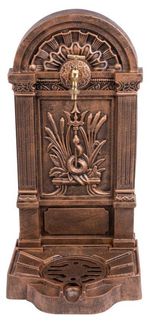 2.TRIEDA Umývadlo Gardens WB-003C, záhradné, medený vzhľad, 350x305x760 mm