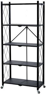 2. OSZTÁLY Polc Racks RAW5T, fém, 5 polc, 1630x720x340 mm, max. 50 kg/polc, hordozható, görgőkön