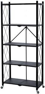 2nd CLASS Shelf Racks RAW5T, metal, 5 shelves, 1630x720x340 mm, max. 50 kg/shelf, portable, on wheel