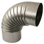 2. OSZTÁLY Könyök Dymo 160 mm, füstcső, füstkürtő könyök füstcsövek összekötéséhez