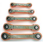 2,TRIEDA Sada kľúčov WR2004 5 dielna, očkové, račňové