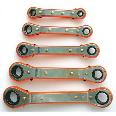 2,TRIEDA Sada kľúčov WR2004 5 dielna, očkové, račňové