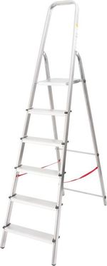 2.TRIEDA Schodiky Strend Pro AL-D6, 6 stupienkové, max 125 kg, Alu