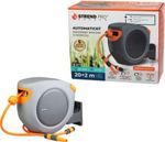 2,TRIEDA Navíjač Strend Pro Premium, na stenu, automatický 1/2", so záhradnou hadicou L-20+2 m