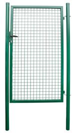 2.OSZTÁLY Kapu Strend Pro METALTEC ECO, 1000/1200/50x50 mm, zöld, egyszárnyú, kerti, ZN+PVC, RAL6005