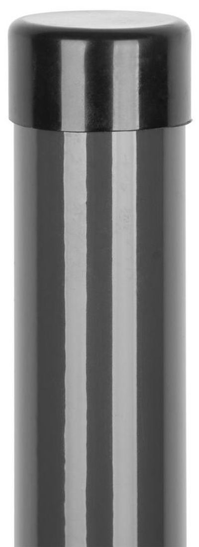 2.TRIEDA Stĺpik Strend Pro METALTEC, 48/1750/1,25 mm, antracit, okrúhly, čiapočka, Zn+PVC, RAL7016