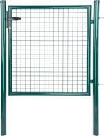 2.TRIEDA Brána Strend Pro METALTEC ECO 2, 1000/1500/50x50 mm, okrúhly rám, zelená, jednokrídlová, záhradná, ZN+PVC, RAL6005