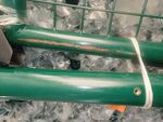 2.TRIEDA Brána Strend Pro METALTEC ECO 2, 1000/1800/50x50 mm, okrúhly rám, zelená, jednokrídlová, záhradná, ZN+PVC, RAL6005