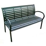 2.TRIEDA Lavička záhradná KIMBRA, 120x41x82 cm, oceľ/plast 