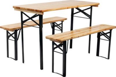 2.TRIEDA Set pivný DORTMUND Mini3, stôl 117x56x76,5 cm, 2x lavica 117x25x46,5 cm, drevo 27 mm