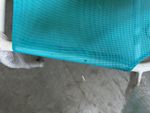 2nd CLASS Chair LEQ BRENDA, white/blue, 60x70 cm
