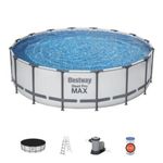 2nd CLASS Bestway® Steel Pro MAX Pool, 5612Z, cartridge filtration, ladder, cover, 488x122 cm