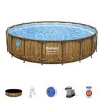 2nd CLASS Bestway® Steel Pro MAX Pool, 5612Z, cartridge filtration, ladder, cover, 488x122 cm