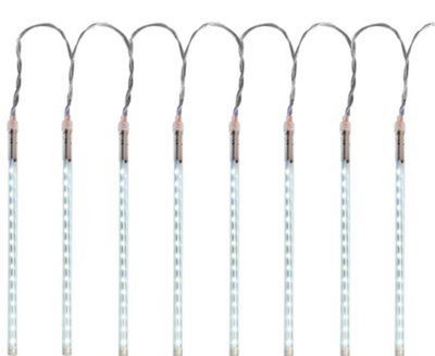 2.TRIEDA Reťaz MagicHome Vianoce Icicle, 240 LED studená biela, 8 cencúľov, vodopádový efekt, 230 V, 50 Hz, IP44, exteriér, osvetlenie, L-2,50 x 0,30 m